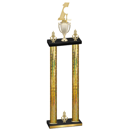 Double Gold Glacier Victory Golf Trophy