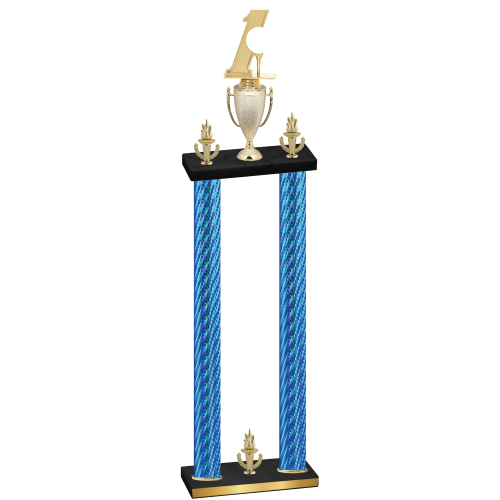 Double Blue Carbon Fiber Victory Golf Trophy
