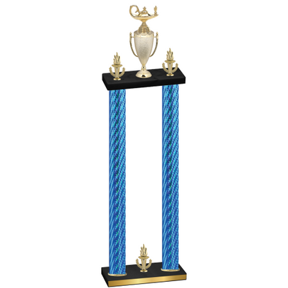 Double Blue Carbon Fiber Victory Academics Trophy