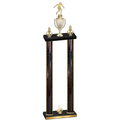 Double Black Glacier First Place Soccer Trophy