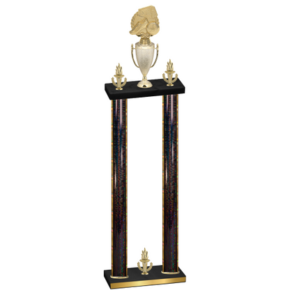 Double Black Glacier Victory Soccer Trophy