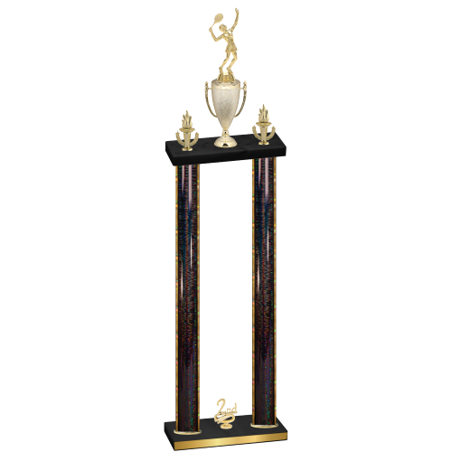 Double Black Glacier Second Place Tennis Trophy