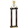 Double Black Glacier Fourth Place Bowling Trophy