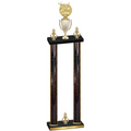 Double Black Glacier Victory Bowling Trophy