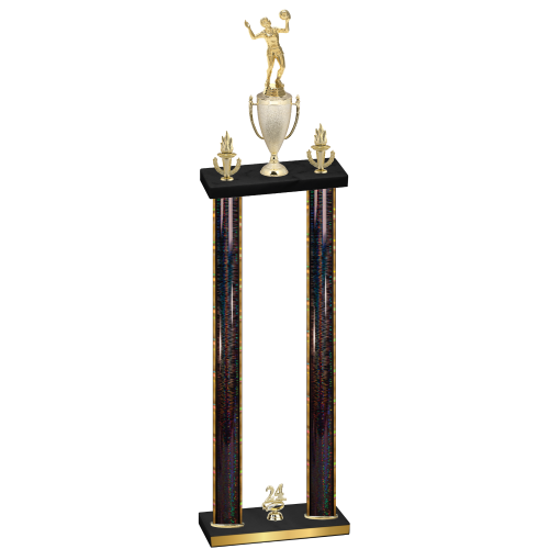 Double Black Glacier Year Volleyball Trophy