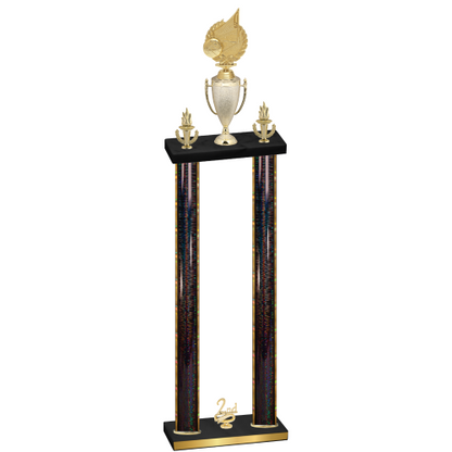 Double Black Glacier Second Place Volleyball Trophy