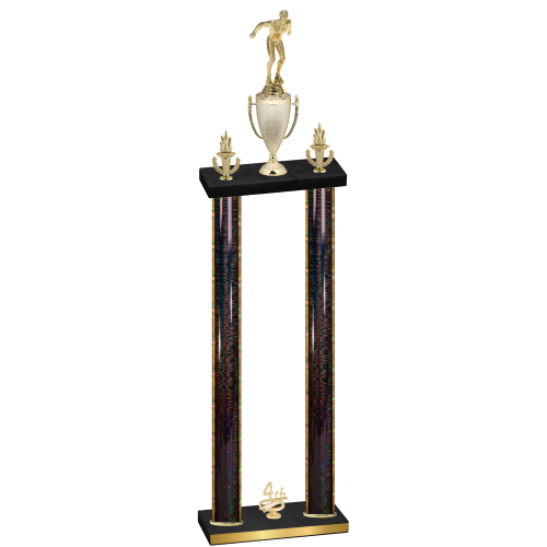Double Black Glacier Fourth Place Swimming Trophy