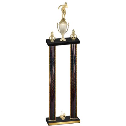 Double Black Glacier First Place Tennis Trophy