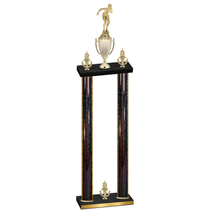 Double Black Glacier Victory Tennis Trophy