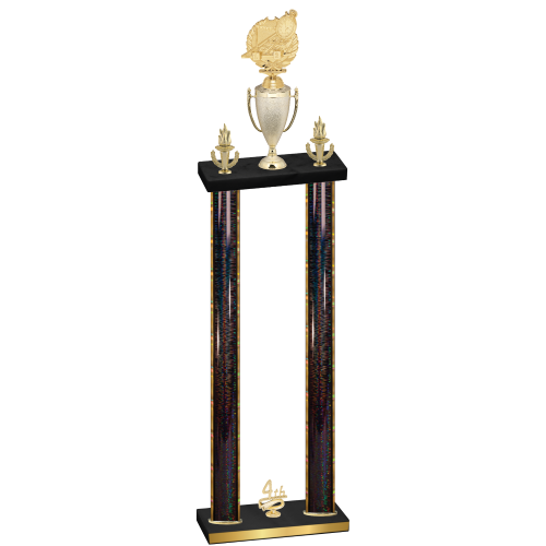 Double Black Glacier Fourth Place Swimming Trophy