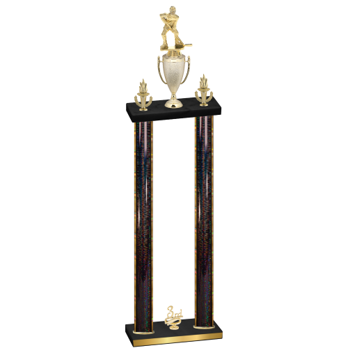 Double Black Glacier Third Place Hockey Trophy