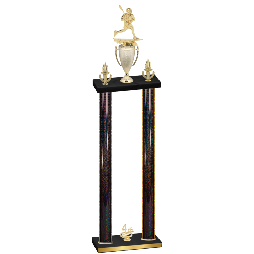 Double Black Glacier Fourth Place Lacrosse Trophy