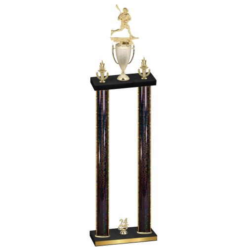 Double Black Glacier Year Lacrosse Trophy