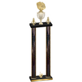 Double Black Glacier First Place Basketball Trophy