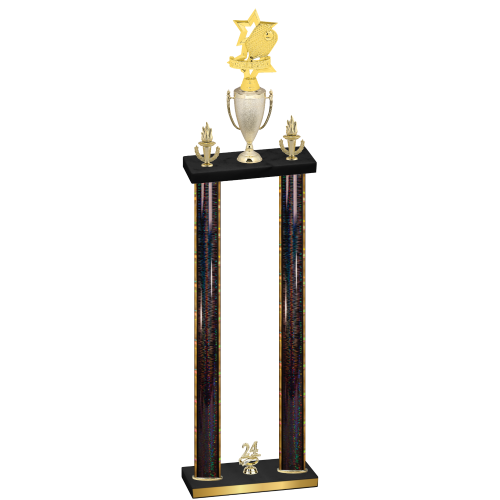 Double Black Glacier Year Pickleball Trophy
