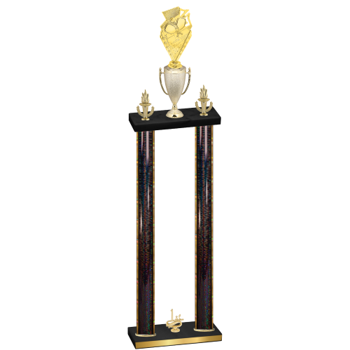 Double Black Glacier First Place Pickleball Trophy