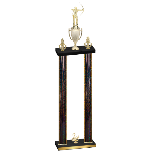 Double Black Glacier Second Place Archery Trophy