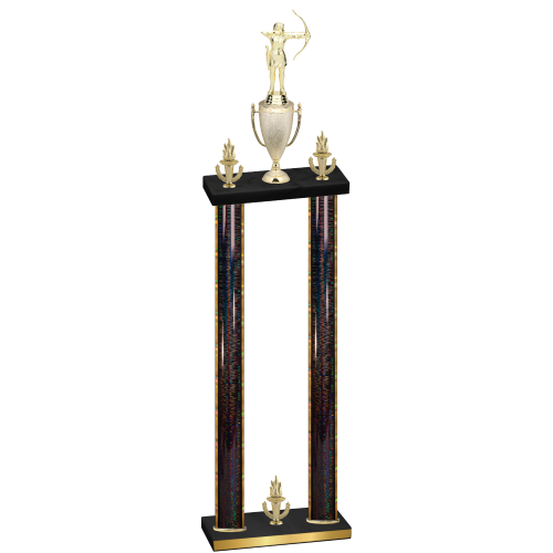 Double Black Glacier Victory Archery Trophy
