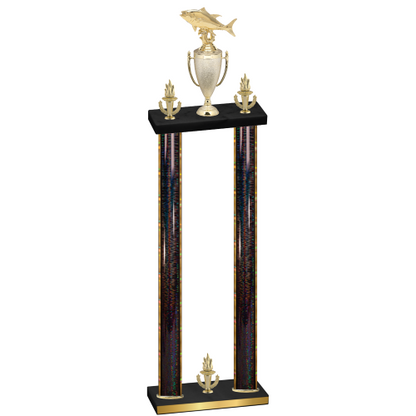 Double Black Glacier Victory Fishing Trophy