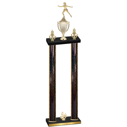 Double Black Glacier Fourth Place Skater Trophy