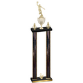 Double Black Glacier Second Place Basketball Trophy