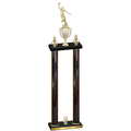 Double Black Glacier Year Basketball Trophy