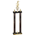 Double Black Glacier Second Place Flag Football Trophy