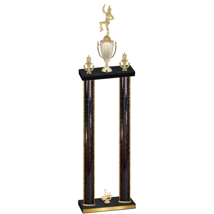 Double Black Glacier First Place Majorette Trophy