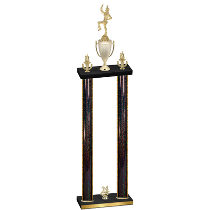 Double Black Glacier Year Majorette Trophy