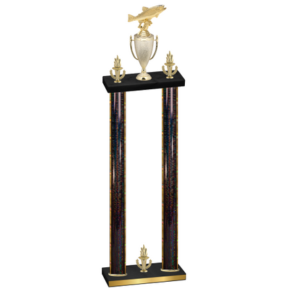 Double Black Glacier Victory Fishing Trophy
