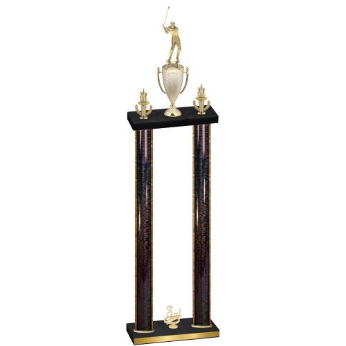 Double Black Glacier Third Place Golf Trophy