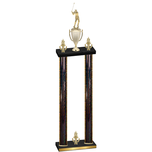 Double Black Glacier Victory Golf Trophy