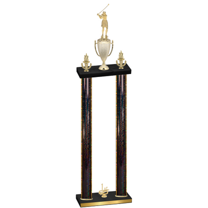 Double Black Glacier First Place Golf Trophy