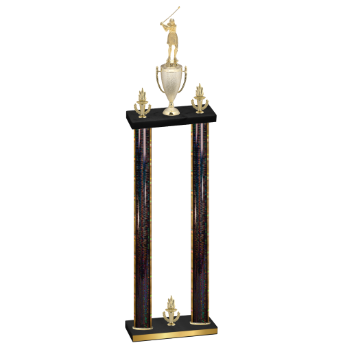 Double Black Glacier Victory Golf Trophy