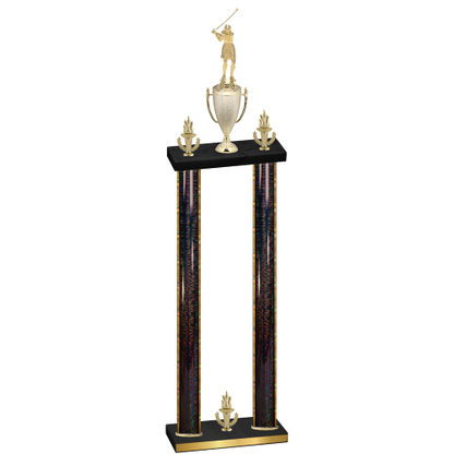 Double Black Glacier Victory Golf Trophy