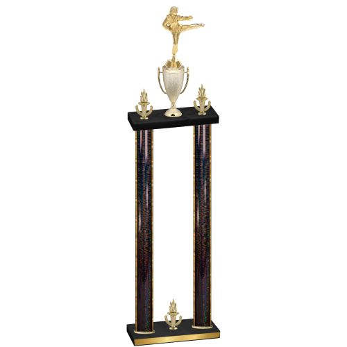 Double Black Glacier Victory Karate Trophy