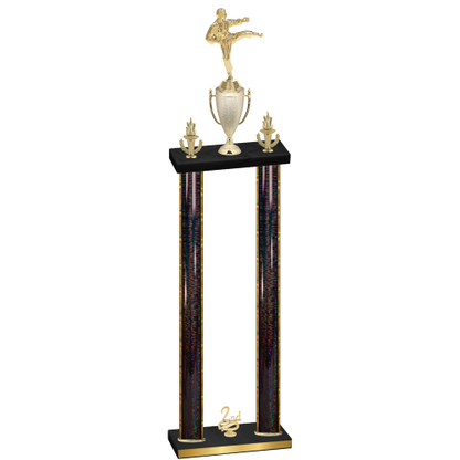 Double Black Glacier Second Place Karate Trophy