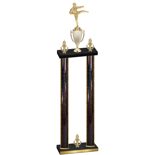 Double Black Glacier Victory Karate Trophy