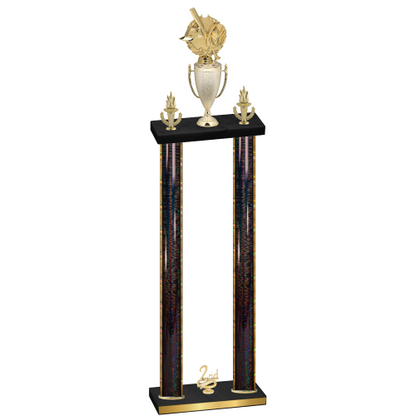 Double Black Glacier Second Place Baseball Trophy