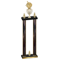 Double Black Glacier Victory Baseball Trophy