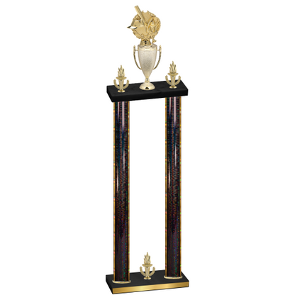 Double Black Glacier Victory Baseball Trophy
