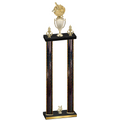 Double Black Glacier Year Baseball Trophy