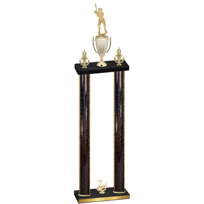 Double Black Glacier Second Place Baseball Trophy