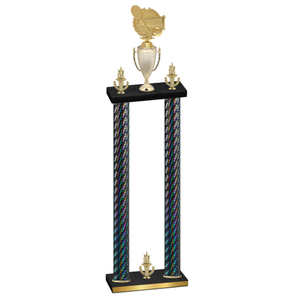 Double Black Carbon Fiber Victory Tennis Trophy