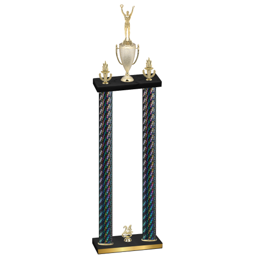 Double Black Carbon Fiber Year Victory Trophy
