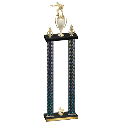 Double Black Carbon Fiber Fourth Place Shooter Trophy