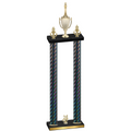 Double Black Carbon Fiber Year Chess Trophy