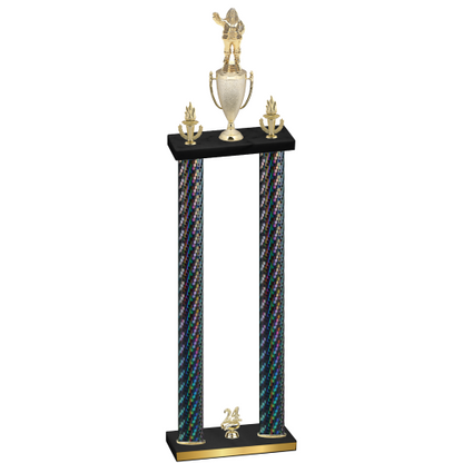 Double Black Carbon Fiber Year Holiday Trophy