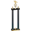 Double Black Carbon Fiber First Place Fishing Trophy