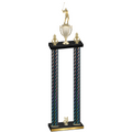 Double Black Carbon Fiber Year Golf Trophy